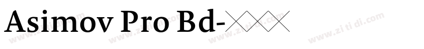 Asimov Pro Bd字体转换